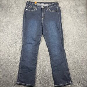 Straight Leg Women's Jeans in Dark Blue